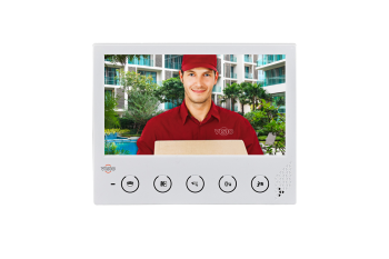 7” Görüntülü Diyafon (Handsfree) Beyaz